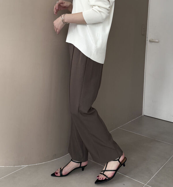 Doux archives「センターピンタックセミフレアパンツ」|チノ|