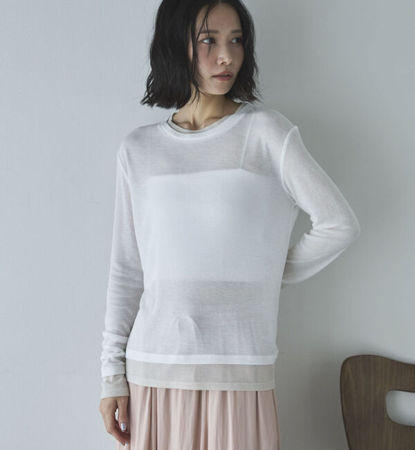 Doux archives「レイヤード風ロンＴｅｅ」|Tシャツ・カットソー|OFF WHITE