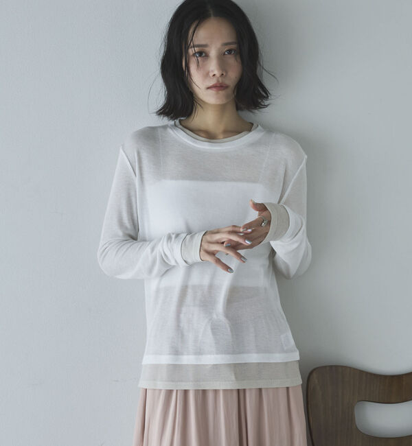 Doux archives「レイヤード風ロンＴｅｅ」|Tシャツ・カットソー|
