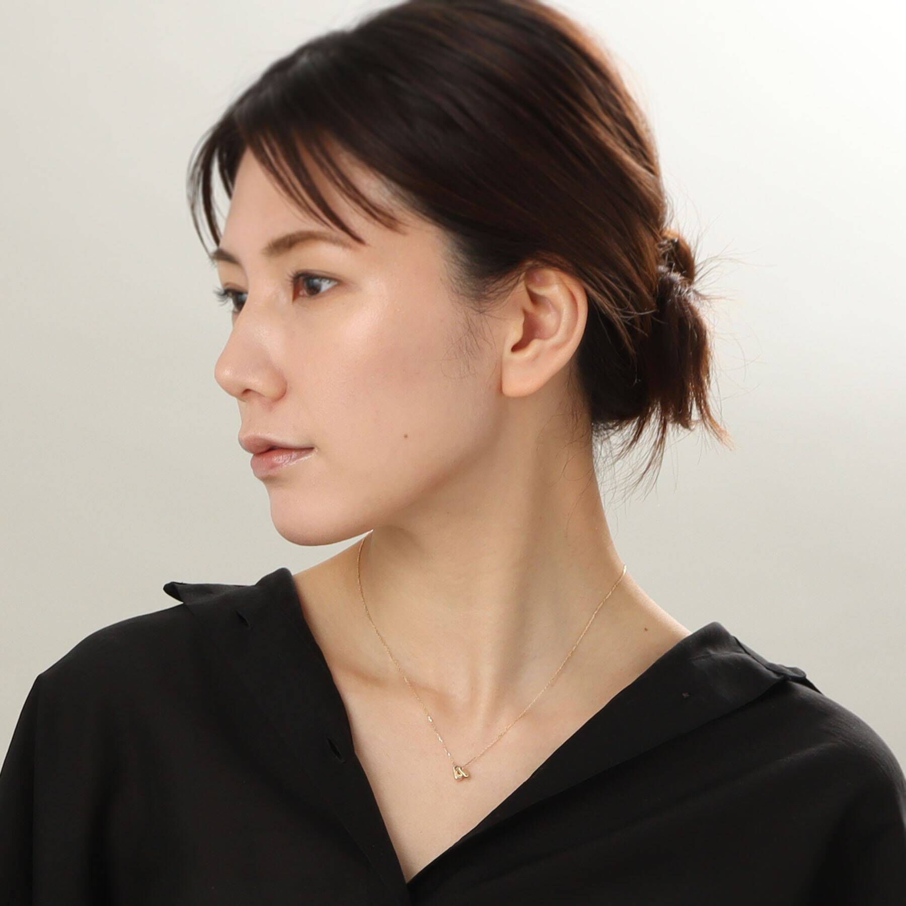 COCOSHNIK「K10ダブルホロウ ネックレス」|ネックレス|