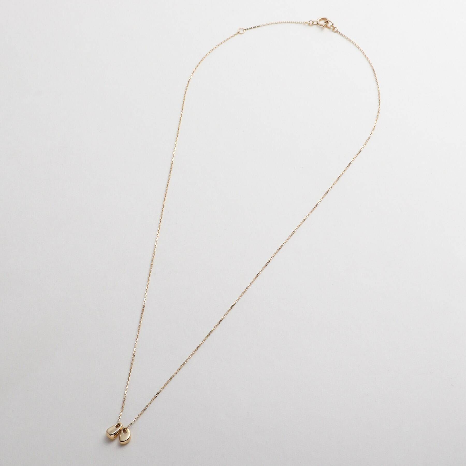 COCOSHNIK「K10ダブルホロウ ネックレス」|ネックレス|