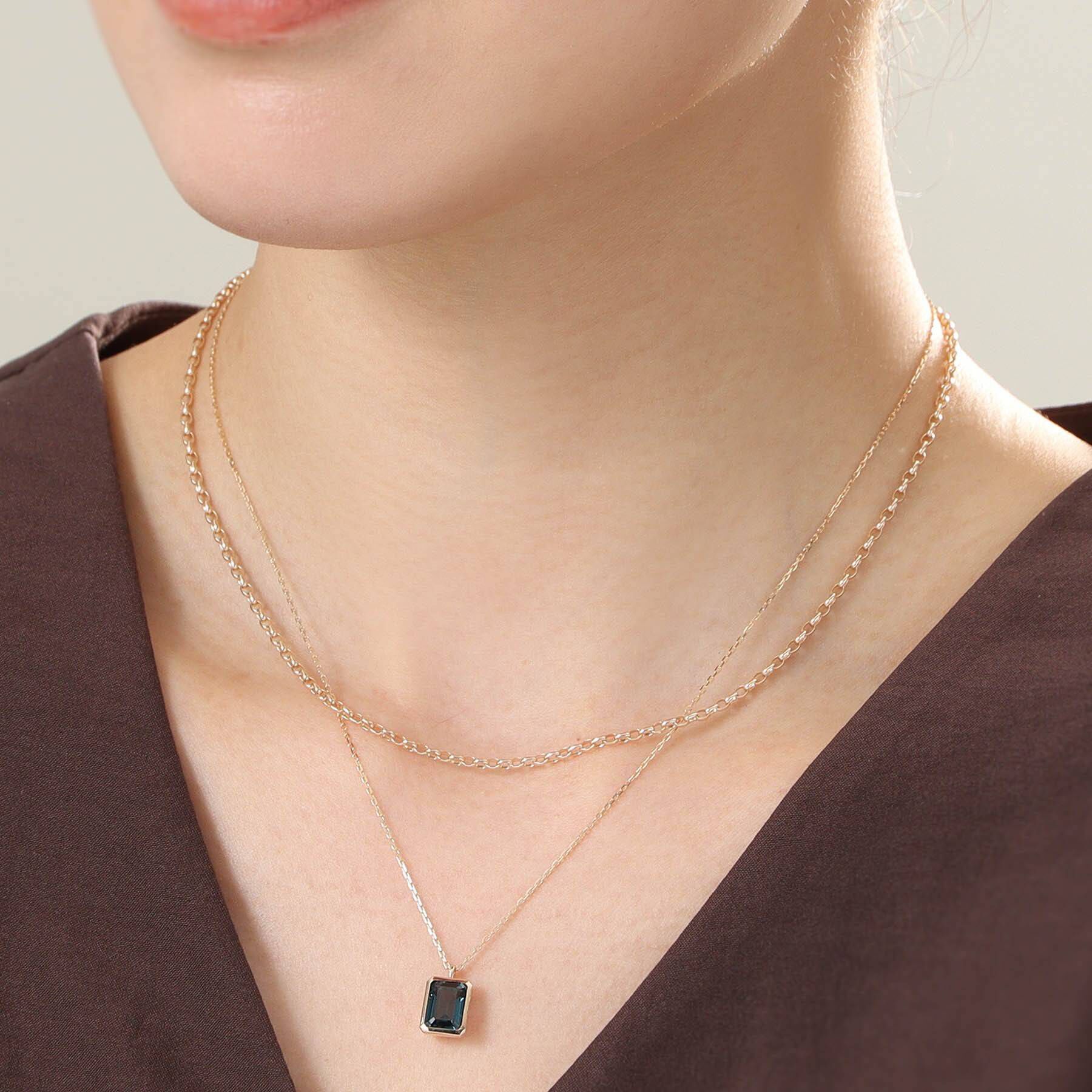 COCOSHNIK「K10マーヴェラス2WAY ネックレス」|ネックレス|