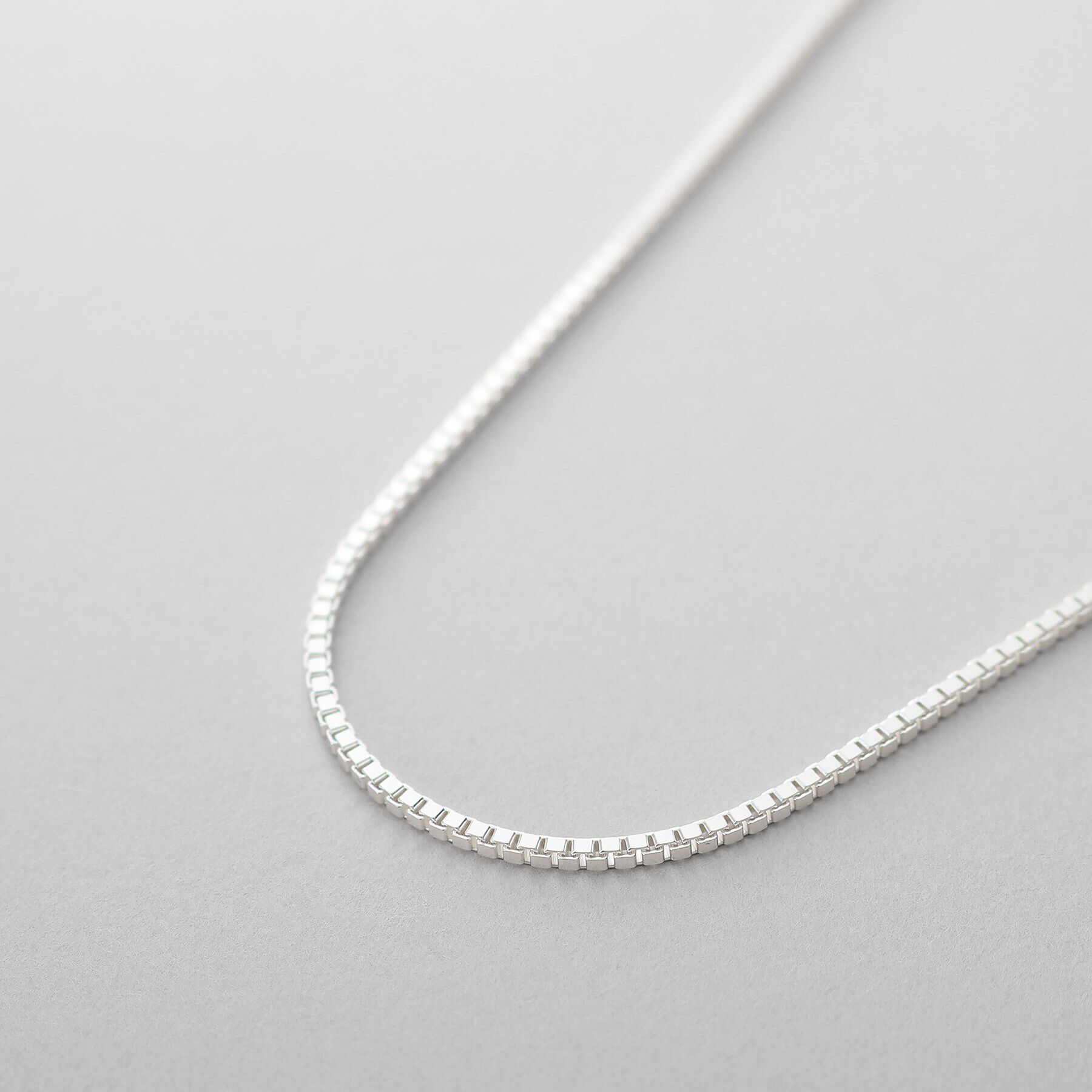 COCOSHNIK ONKITSCH「シルバー デザインチェーン ベネチアンネックレスS（38cm）」|ネックレス|