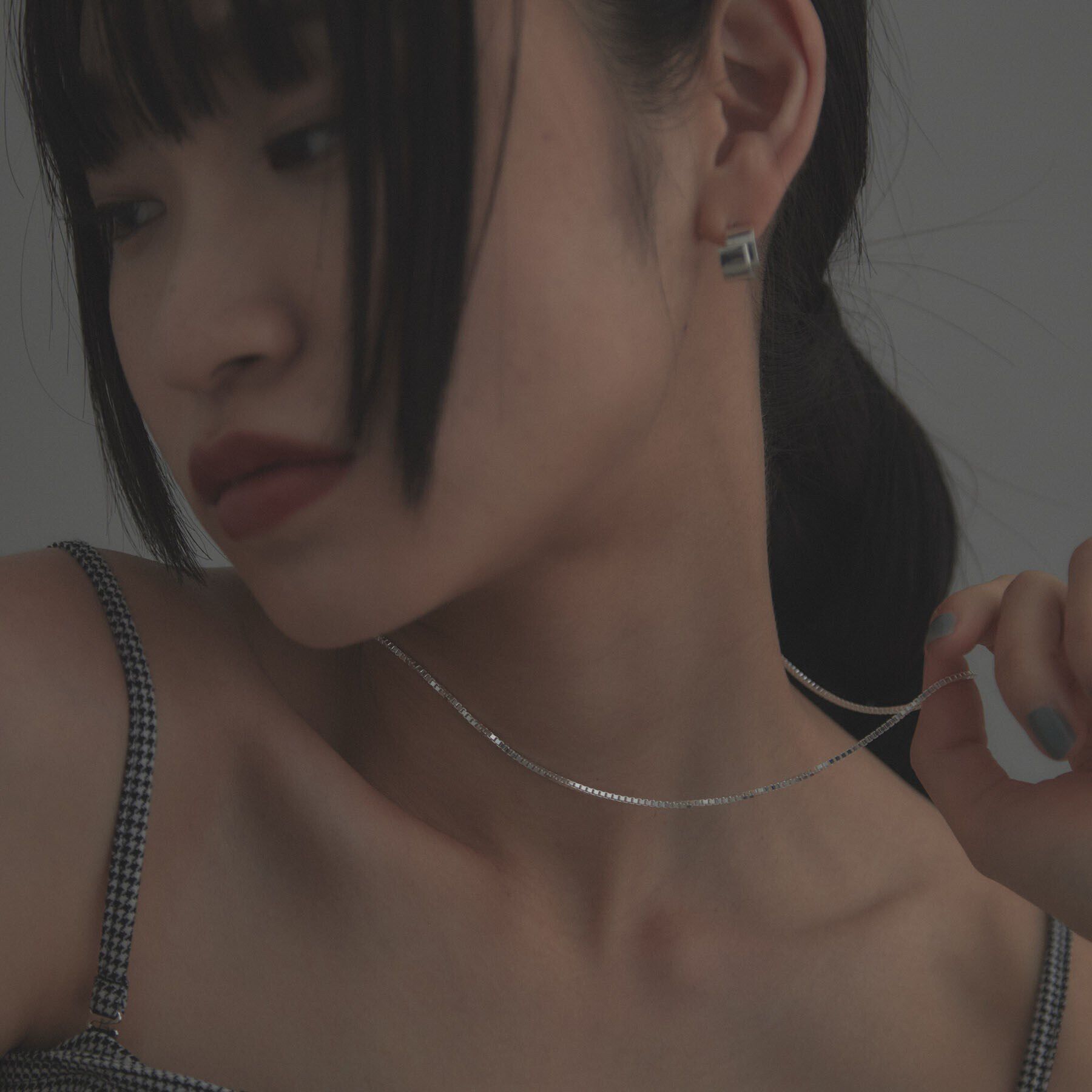 COCOSHNIK ONKITSCH「シルバー デザインチェーン ベネチアンネックレスS（38cm）」|ネックレス|