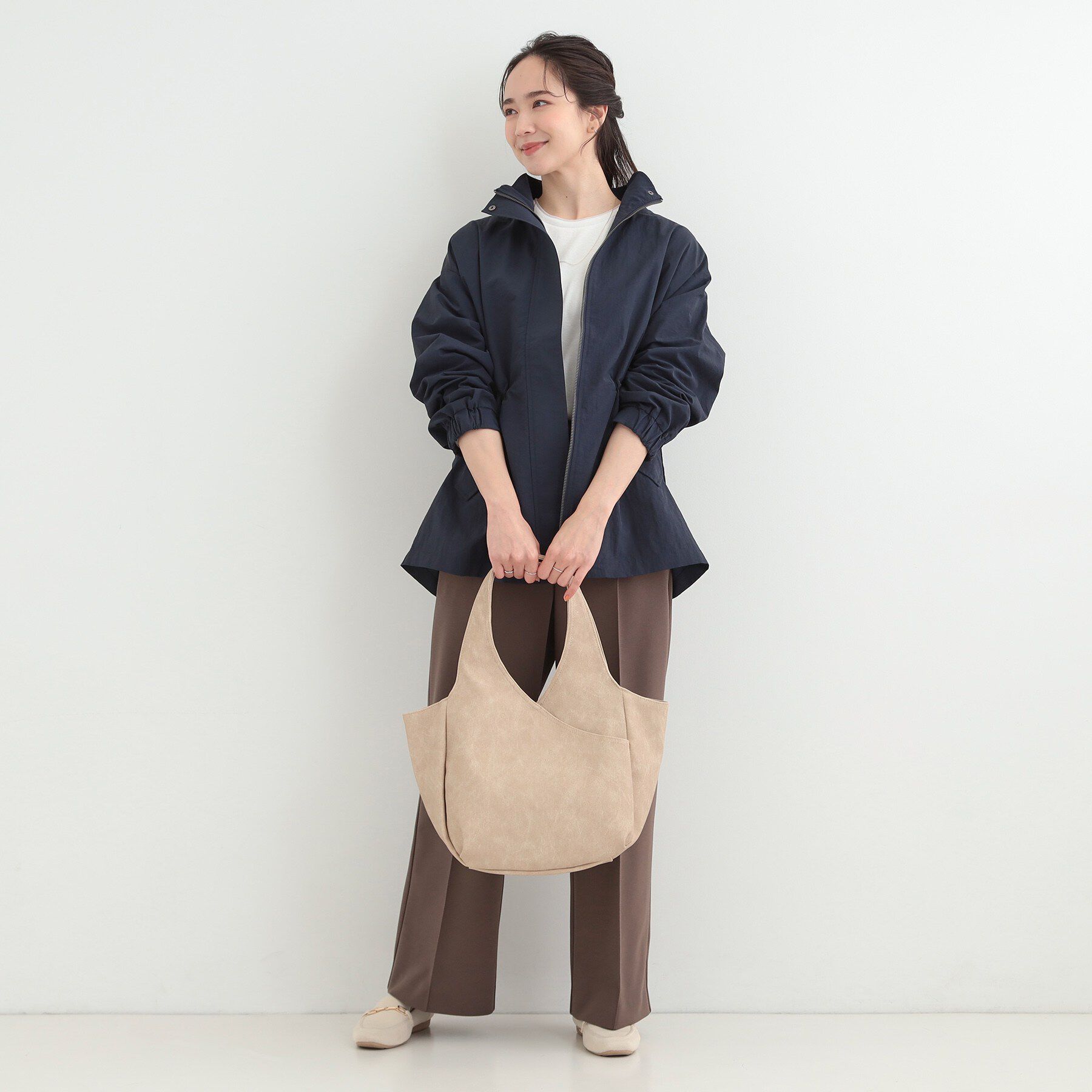 SHOO･LA･RUE「前後ポケットバルーントートバッグ」|トートバッグ|