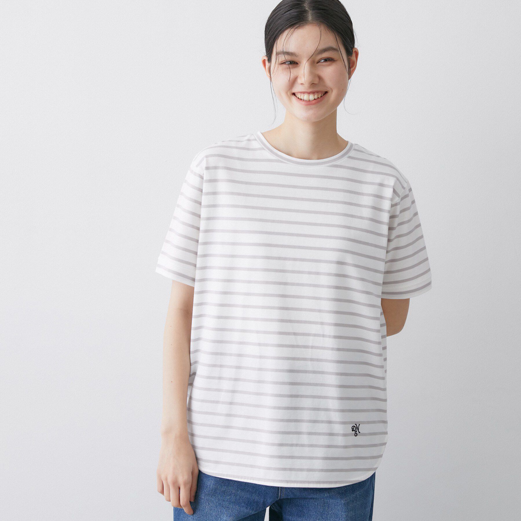 Dessin「【洗える】半袖シャツテールカットソー」|Tシャツ・カットソー|