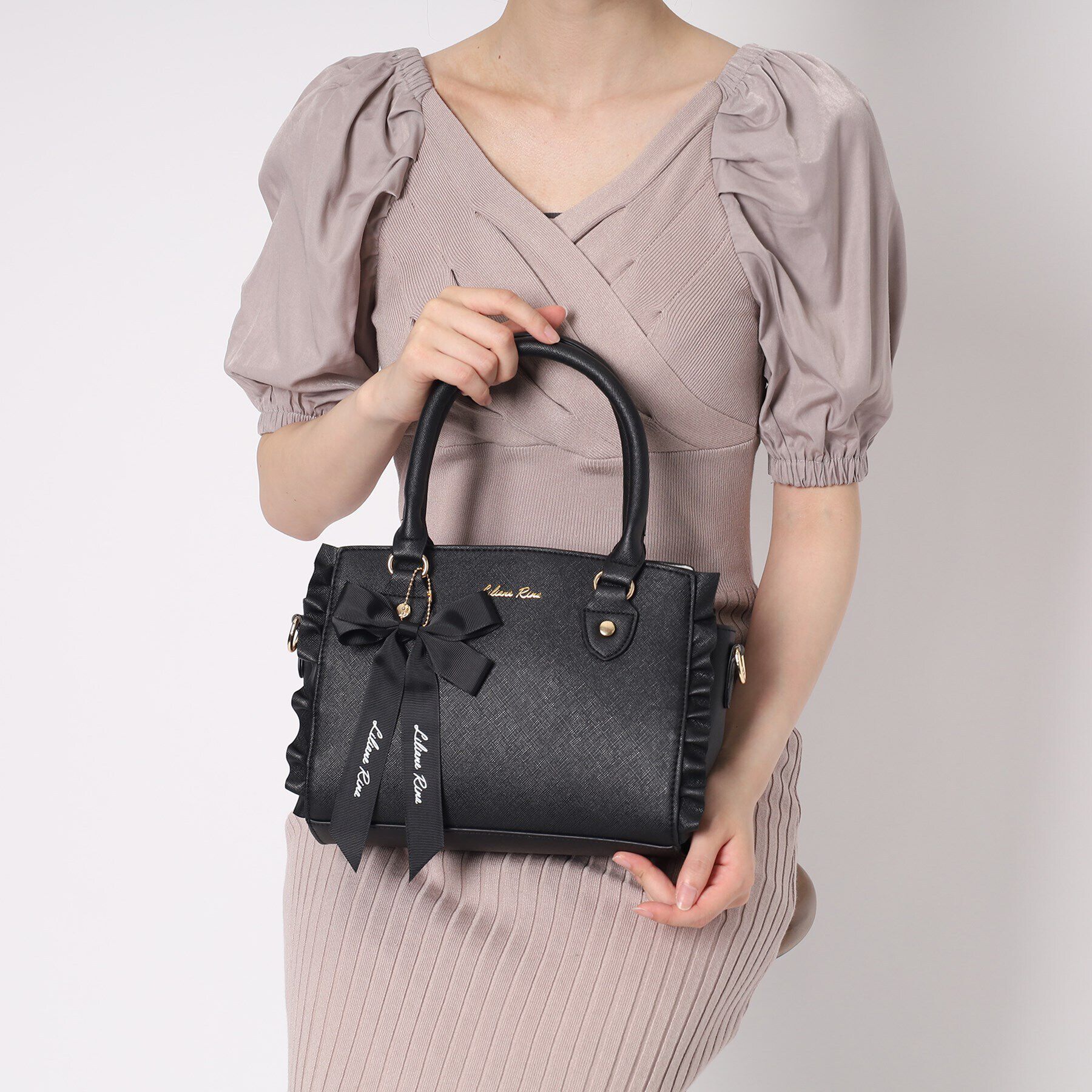 Ober Tashe「サイドフリル2WAYボストン」|ボストンバッグ|