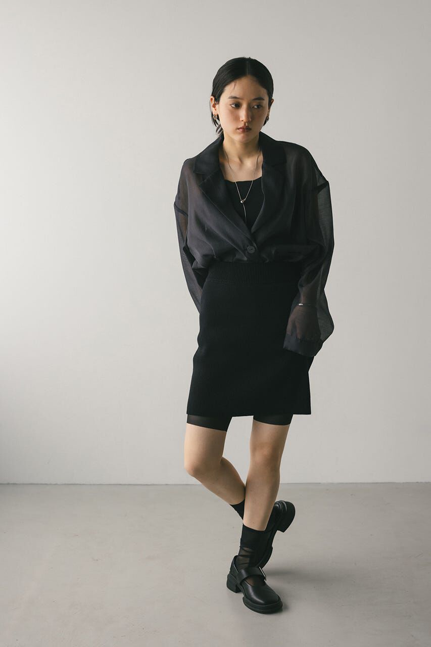 STYLEMIXER「チュールレイヤーバイカーパンツ」|その他|