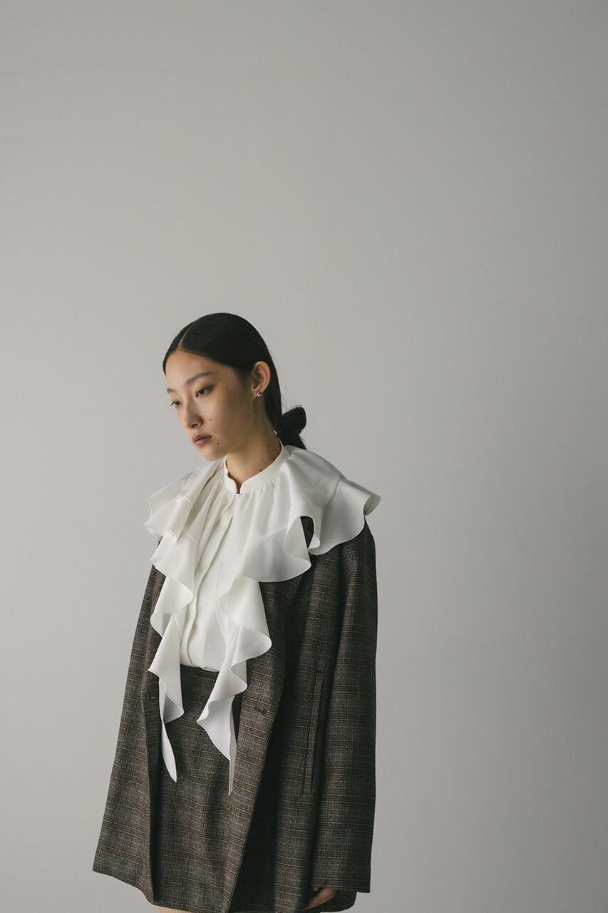 STYLEMIXER「ラッフルカラーシャツ」|シャツ・ブラウス|WHT