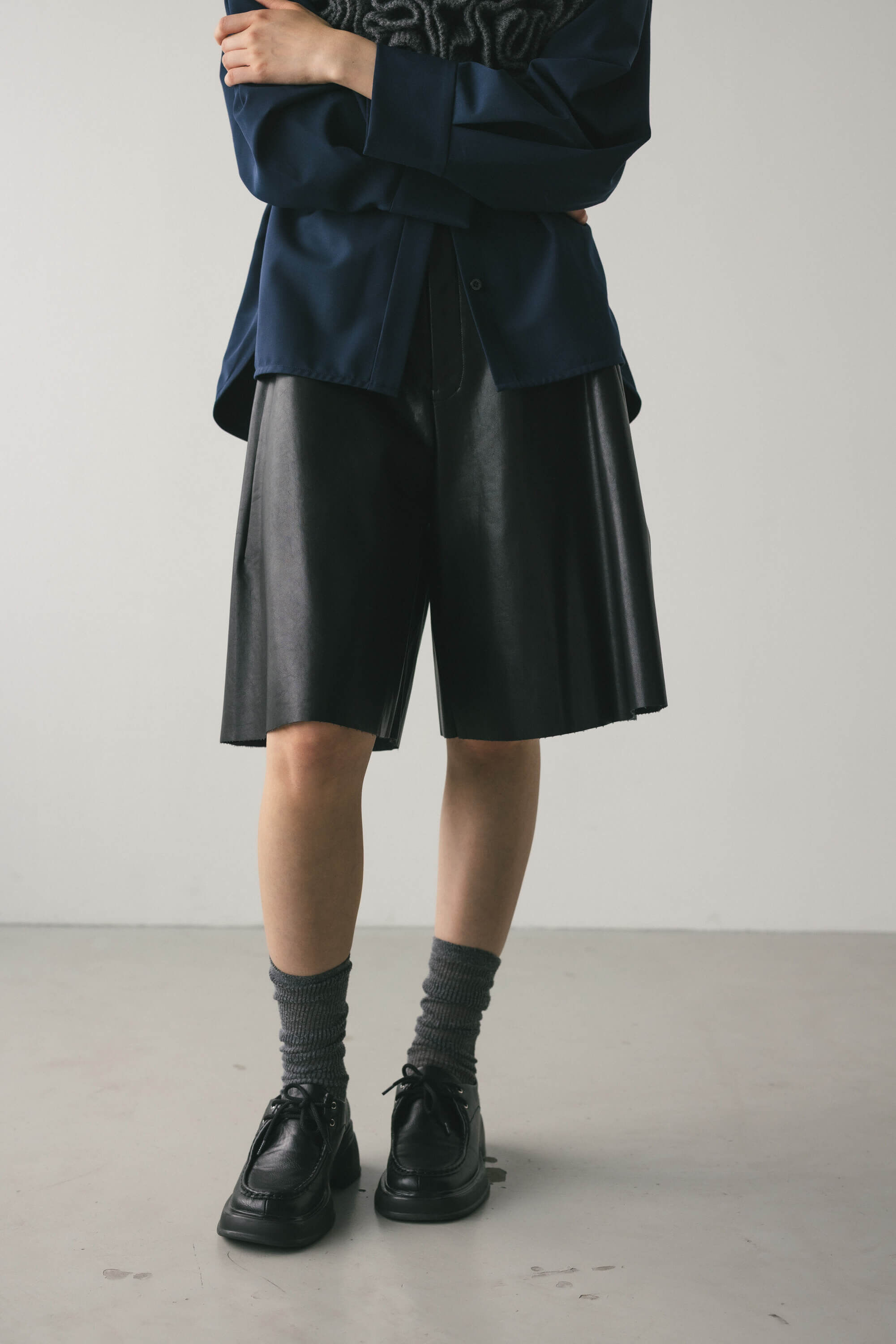 STYLEMIXER「フェイクレザーハーフパンツ」|その他|