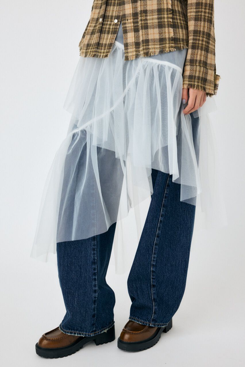 MOUSSY「VOLUME チュールスカート」|スカート|