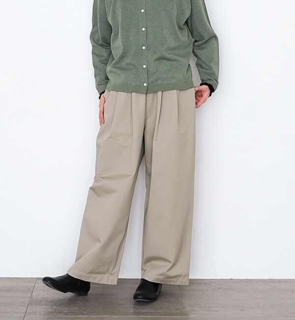 オローネ「バルーンワイドパンツ（通年用）」|その他|ベージュ