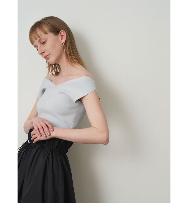 ELENDEEK「2WAY KNIT TANK」|タンクトップ|グレー