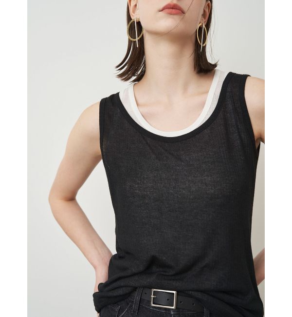ELENDEEK「SHEER LAYERED TANK」|タンクトップ|