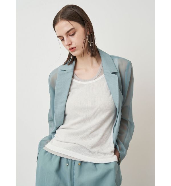 ELENDEEK「SHEER LAYERED TANK」|タンクトップ|