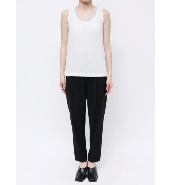 ELENDEEK「SHEER LAYERED TANK」|タンクトップ|