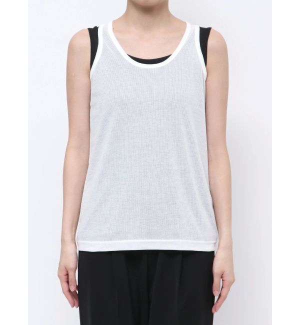 ELENDEEK「SHEER LAYERED TANK」|タンクトップ|