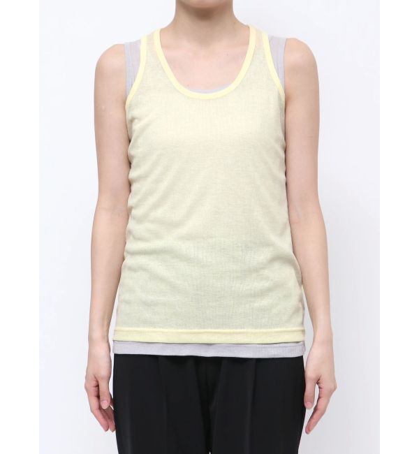 ELENDEEK「SHEER LAYERED TANK」|タンクトップ|