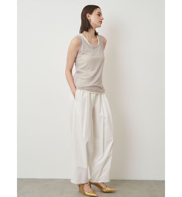 ELENDEEK「SHEER LAYERED TANK」|タンクトップ|