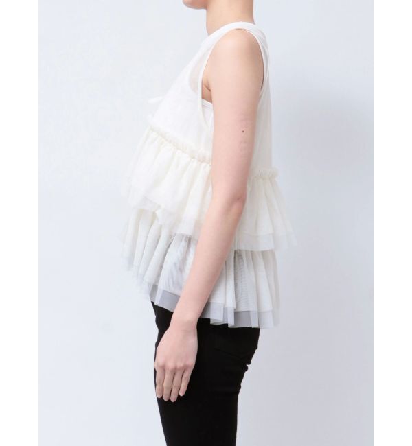 dazzlin「ティアードチュールチュニック」|シャツ・ブラウス|