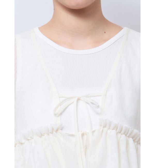 dazzlin「ティアードチュールチュニック」|シャツ・ブラウス|