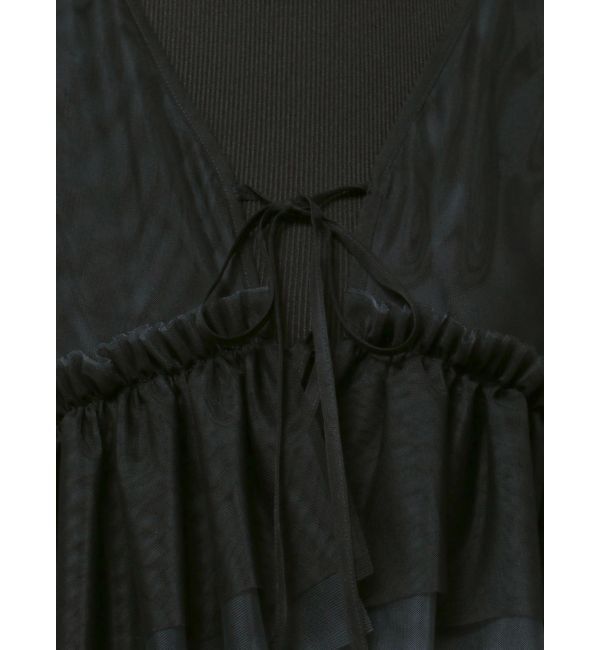 dazzlin「ティアードチュールチュニック」|シャツ・ブラウス|