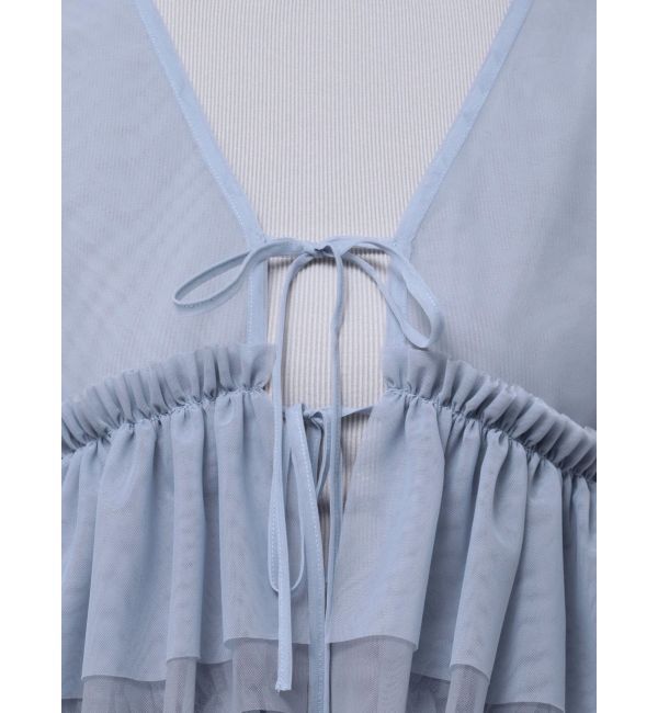 dazzlin「ティアードチュールチュニック」|シャツ・ブラウス|