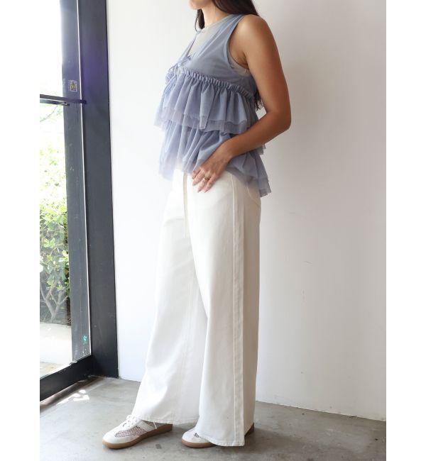 dazzlin「ティアードチュールチュニック」|シャツ・ブラウス|