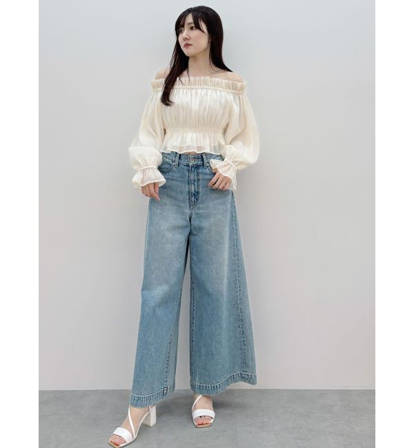 MERCURYDUO「2WAYオフショルシャーリングブラウス」|シャツ・ブラウス|