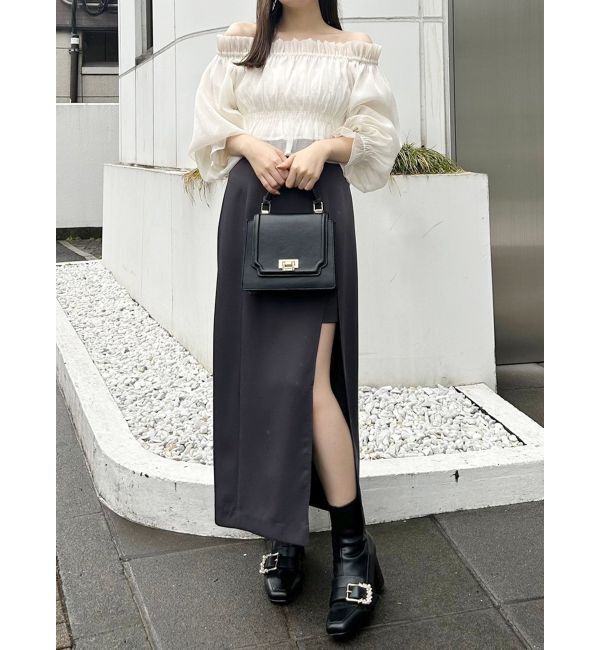 MERCURYDUO「2WAYオフショルシャーリングブラウス」|シャツ・ブラウス|