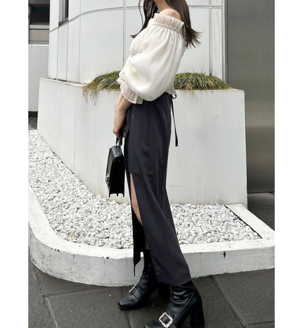 MERCURYDUO「2WAYオフショルシャーリングブラウス」|シャツ・ブラウス|