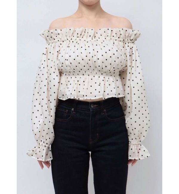 MERCURYDUO「2WAYオフショルシャーリングブラウス」|シャツ・ブラウス|