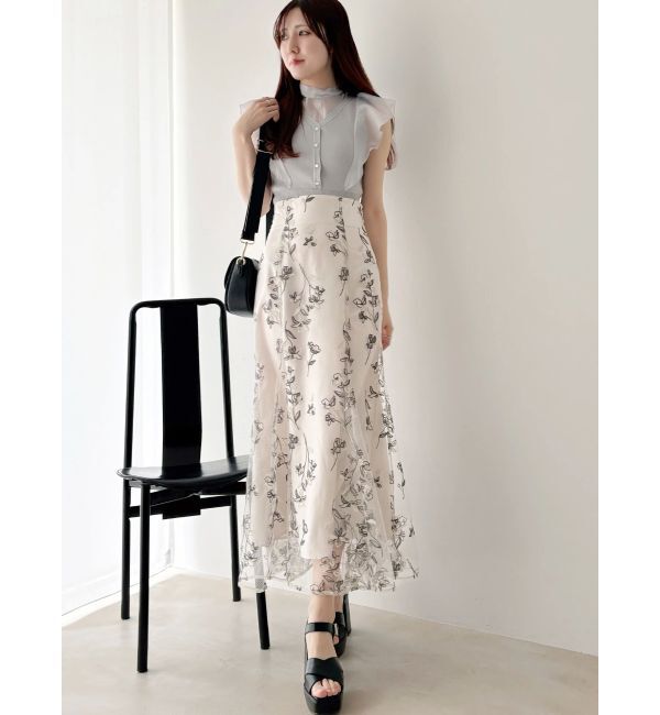 MERCURYDUO「エンブロイダリーマーメイドスカート」|スカート|