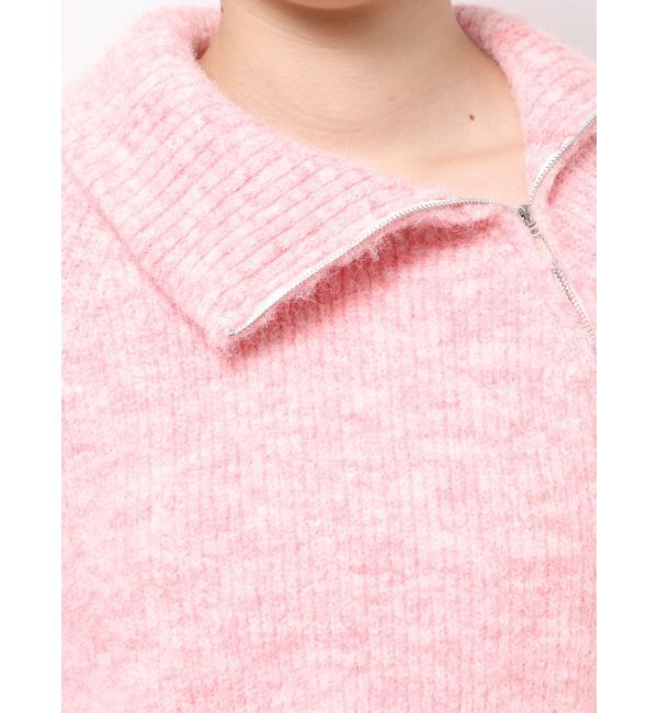 MERCURYDUO「アシメZIPオーバーニット」|ニット・セーター|