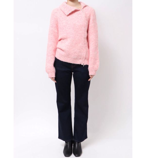 MERCURYDUO「アシメZIPオーバーニット」|ニット・セーター|