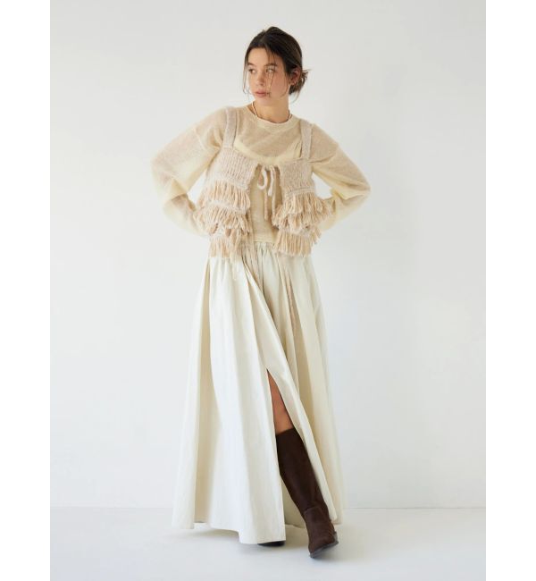Ungrid「マルチウェイフリンジデザインニットビスチェ」|ニット・セーター|