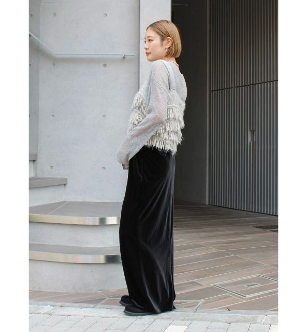 Ungrid「マルチウェイフリンジデザインニットビスチェ」|ニット・セーター|
