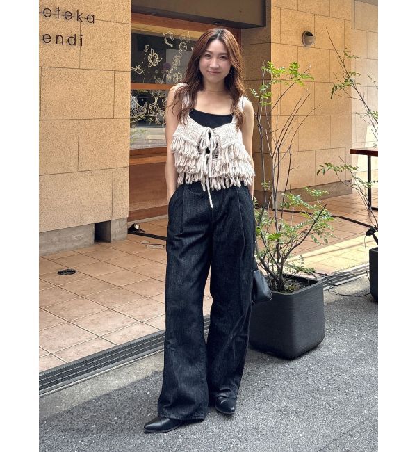 Ungrid「マルチウェイフリンジデザインニットビスチェ」|ニット・セーター|