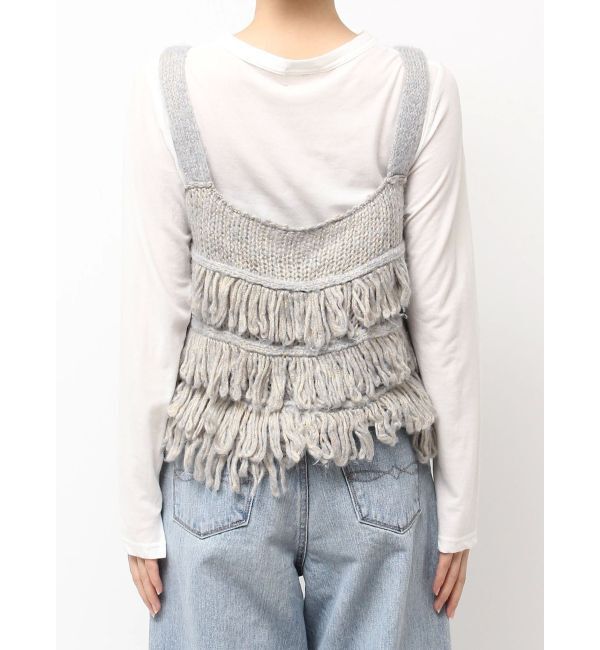 Ungrid「マルチウェイフリンジデザインニットビスチェ」|ニット・セーター|