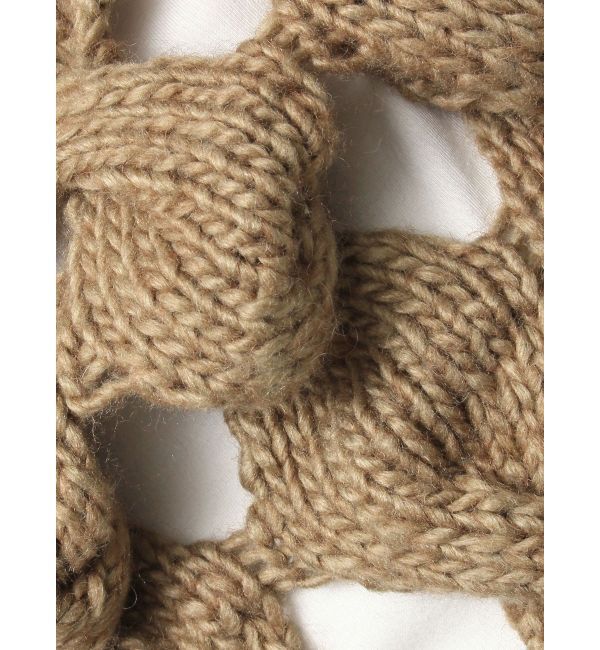 Ungrid「透かし編みデザインハンドニットベスト」|ニット・セーター|