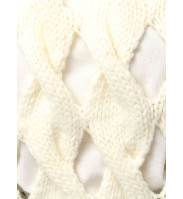 Ungrid「透かし編みデザインハンドニットベスト」|ニット・セーター|