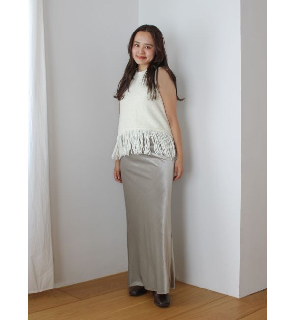 Ungrid「フリンジニットベスト」|ニット・セーター|