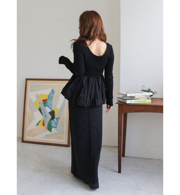 Ungrid「バルーンデザインバックオープンニット」|ニット・セーター|