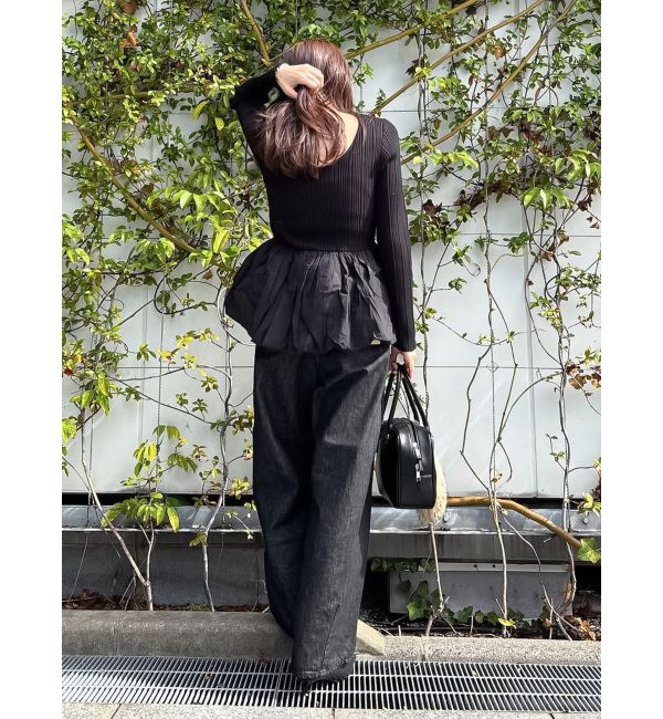 Ungrid「バルーンデザインバックオープンニット」|ニット・セーター|