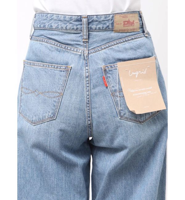 Ungrid「ハイウエストオーガニックコットンルーズデニム」|デニム|