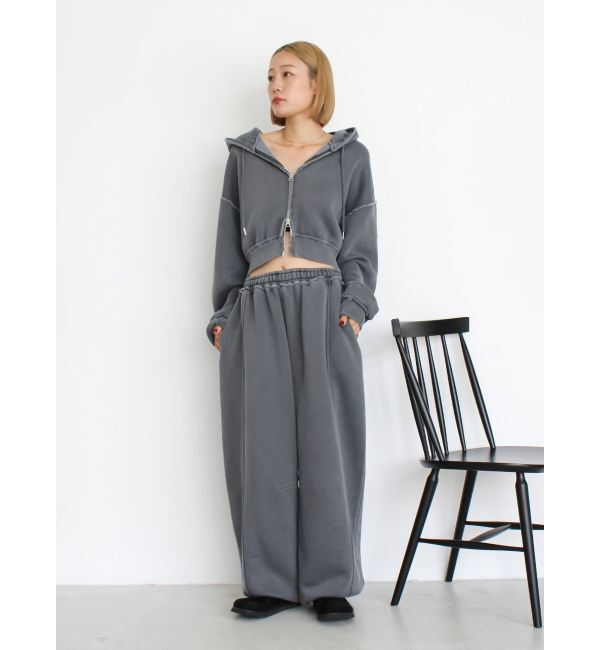 Ungrid「ピグメントスウェットルーズパンツ」|その他|