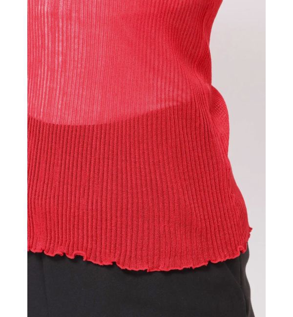 LAGUNAMOON「【WEB限定】シアーリボンニットプルオーバー」|ニット・セーター|