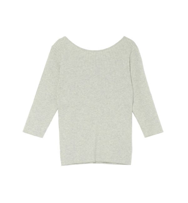 LAGUNAMOON「シルクブレンド2WAYニットプルオーバー」|ニット・セーター|ライトグリーン