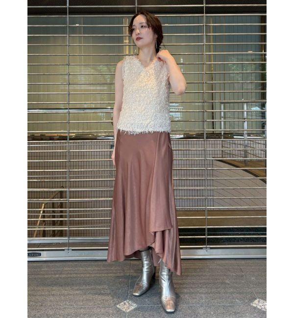 LAGUNAMOON「フェザーライクVネックトップス」|シャツ・ブラウス|