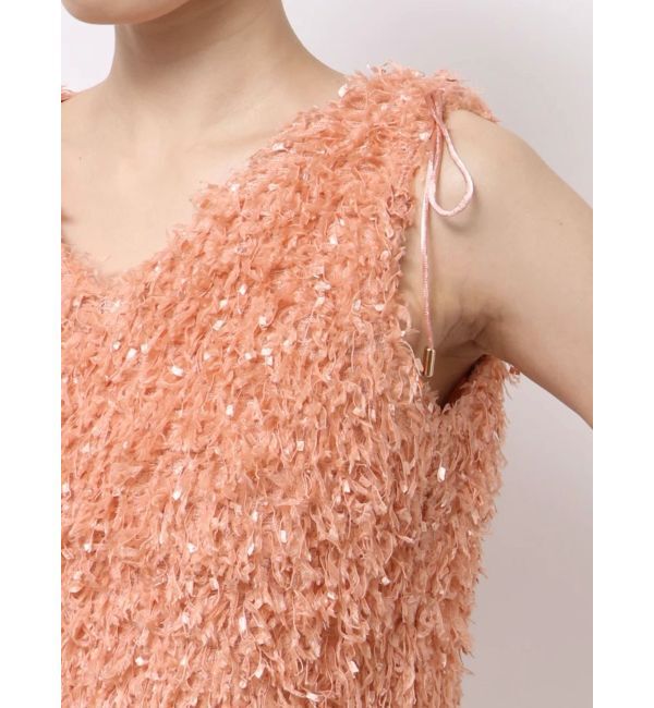 LAGUNAMOON「フェザーライクVネックトップス」|シャツ・ブラウス|